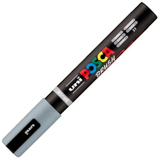 Маркер BRUSH POSCA PC-5BR Сив (6 броя)