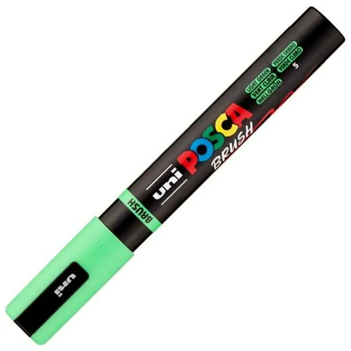 Маркер BRUSH POSCA PC-5BR Светло Зелено (6 броя)