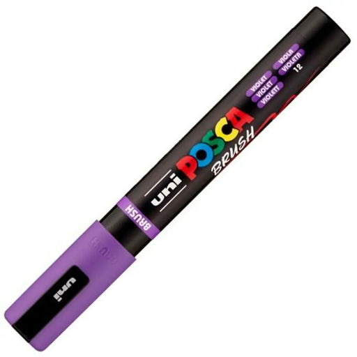 Маркер BRUSH POSCA PC-5BR Виолетов (6 броя)