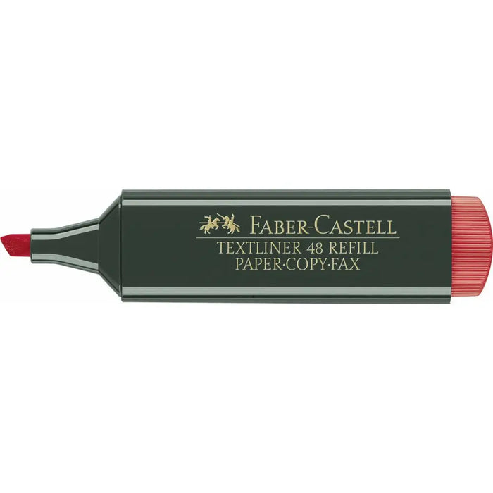Маркер Faber-Castell TEXTLINER 48 Червен (10 броя)