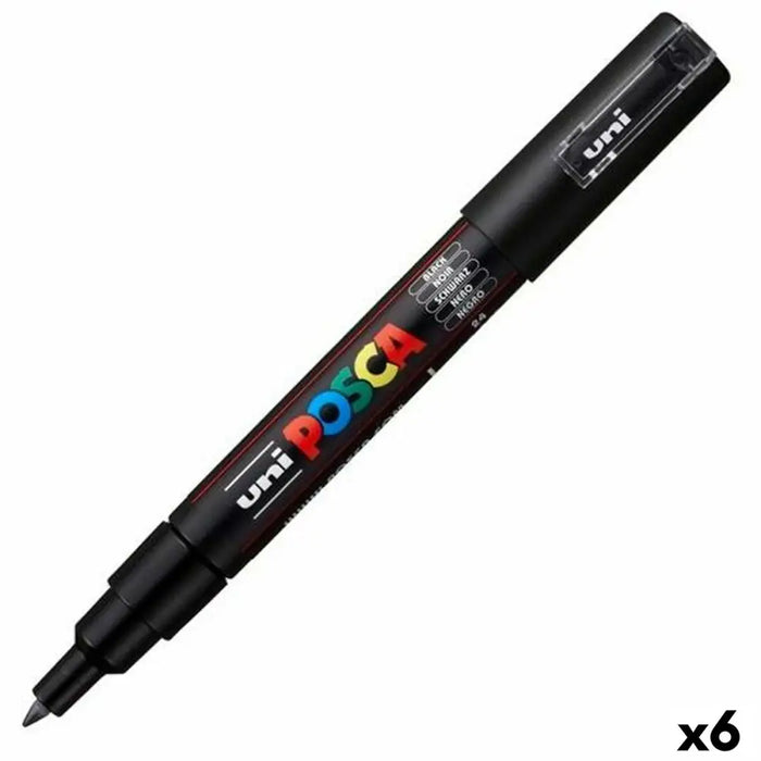 Маркер POSCA PC-1M Черен (6 броя)