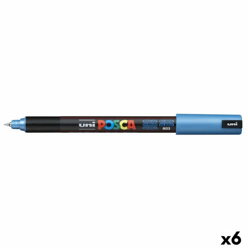 Маркер POSCA PC-1MR Метален Син (6 броя)