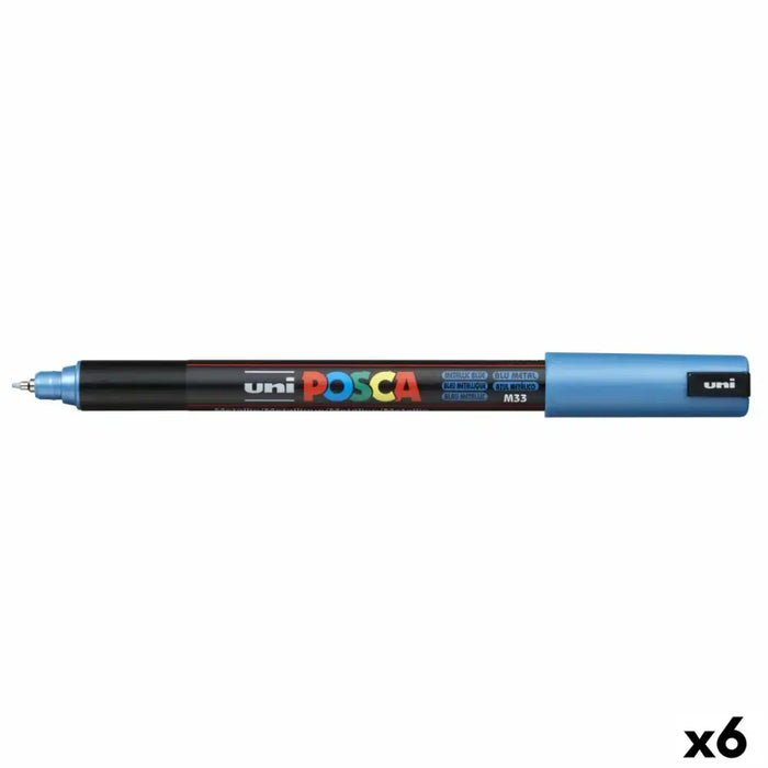 Маркер POSCA PC-1MR Метален Син (6 броя)