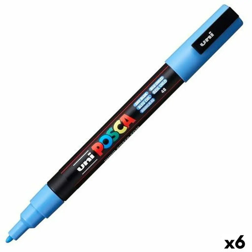 Маркер POSCA PC-3M Небесно синьо (6 броя)