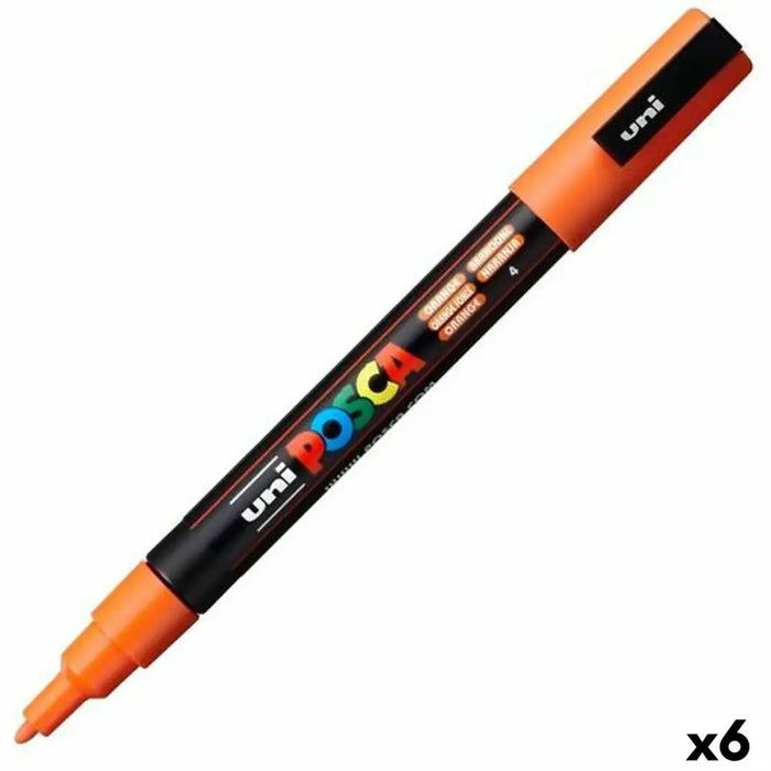 Маркер POSCA PC-3M Оранжев (6 броя)