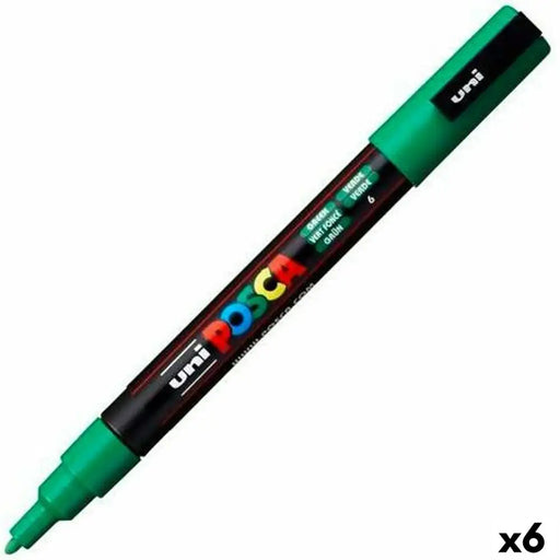 Маркер POSCA PC-3M Зелен (6 броя)