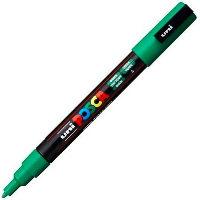 Маркер POSCA PC-3M Зелен (6 броя)