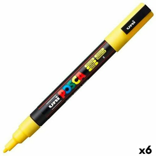 Маркер POSCA PC-3M Жълт (6 броя)
