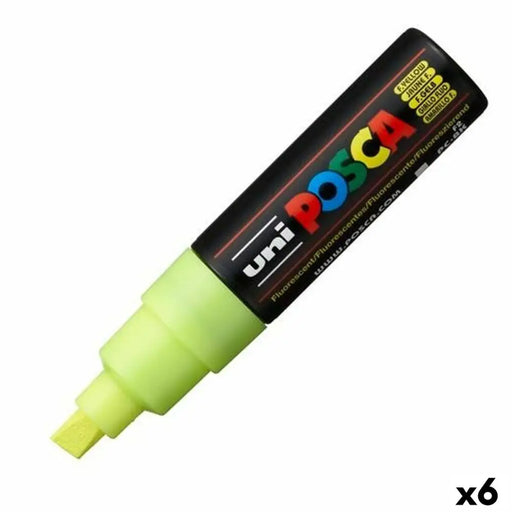Маркер POSCA PC-8K Fluor Жълт (6 броя)