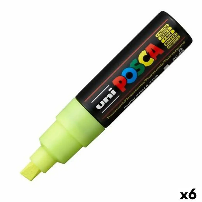 Маркер POSCA PC-8K Fluor Жълт (6 броя)