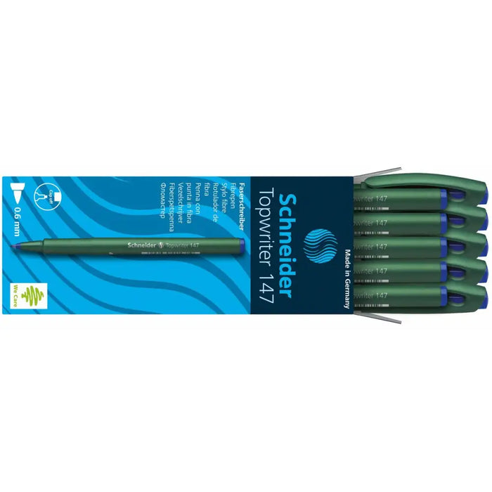 Маркер Schneider Topwriter 147 Син (10 броя)