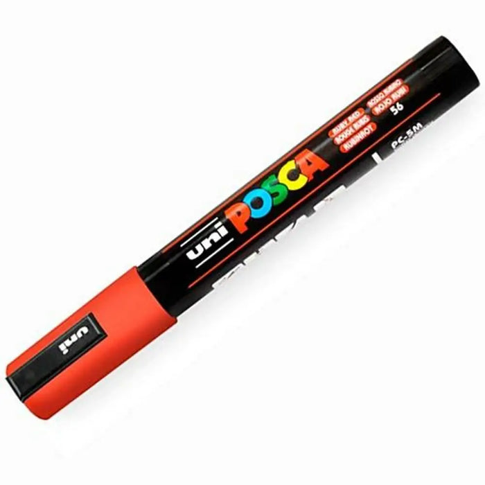 Маркер за акрилна боя POSCA PC-5M Рубин 1,8-2,5 mm (6 броя)