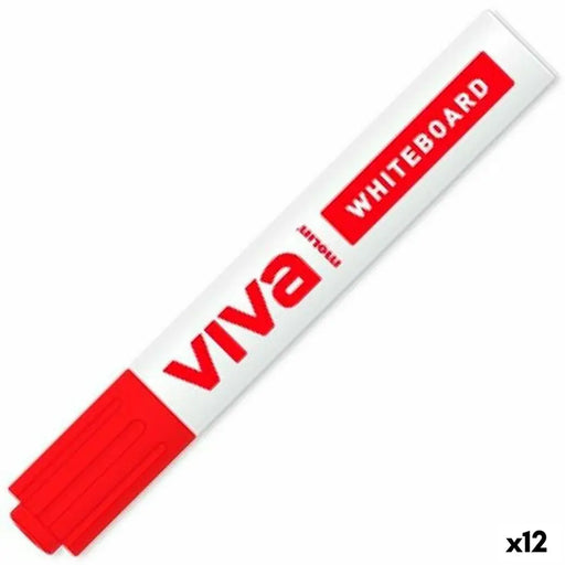 Маркер за Бяла Дъска Molin Viva Червен (12 броя)