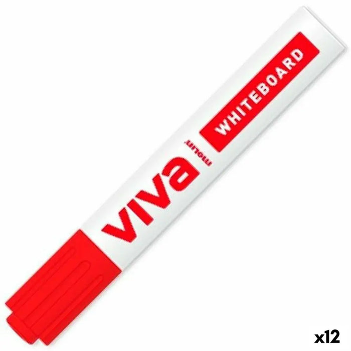 Маркер за Бяла Дъска Molin Viva Червен (12 броя)