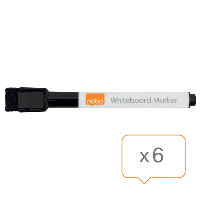 Маркер за Бяла Дъска Nobo Черен 6 броя (6 броя)