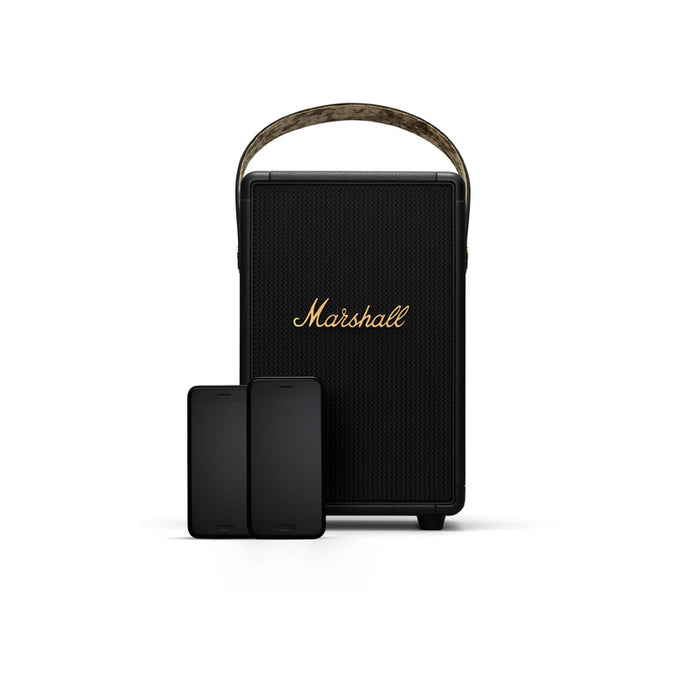 Bluetooth колонка MARSHALL TUFTON BLACK & BRASS 40 W, BLUETOOTH, БАТЕРИЯ ДО 20 ЧАСА, ЧЕРЕН