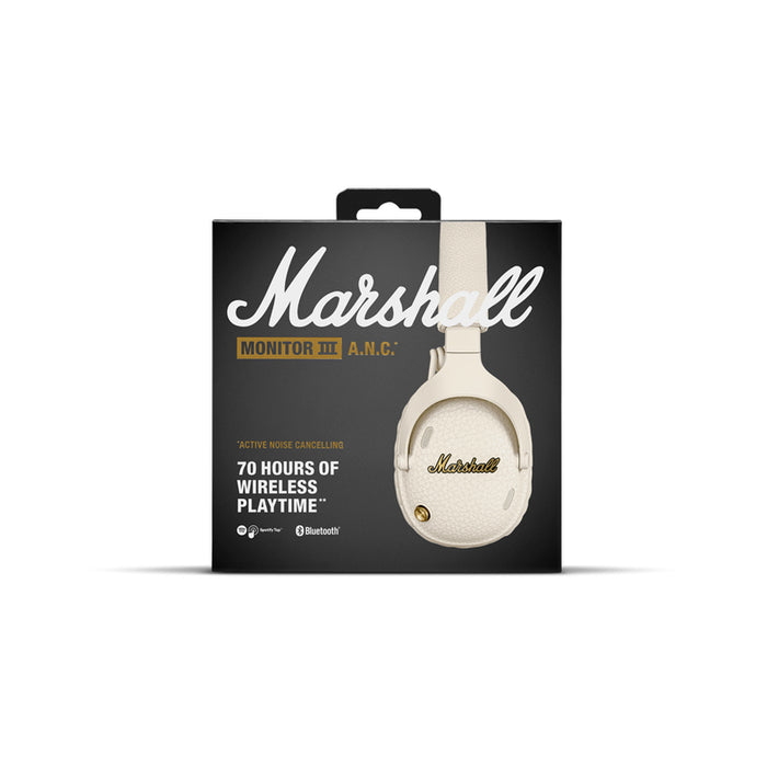 Стерео слушалки MARSHALL MONITOR III ANC CREAM