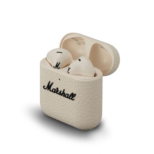 Marshall Minor IV TWS Bluetooth Wireless In-Ear Headphones BT 5.3, Active Noise Cancelling, Qi Wireless Charging, IPX4, Cream EU