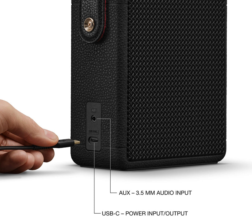 Bluetooth колонка MARSHALL STOCKWELL III BLUETOOTH, БАТЕРИЯ ДО 40 ЧАСА, ЧЕРЕН