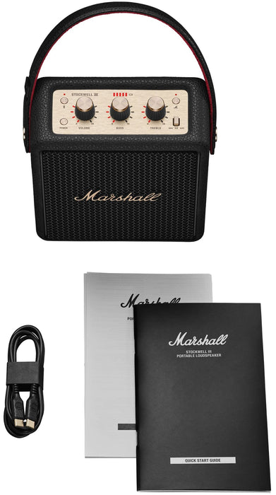 Bluetooth колонка MARSHALL STOCKWELL III BLUETOOTH, БАТЕРИЯ ДО 40 ЧАСА, ЧЕРЕН