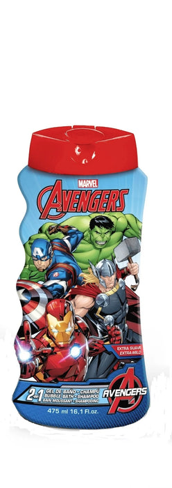 Детски душ гел и шампоан 2в1 Avengers, 475 ml