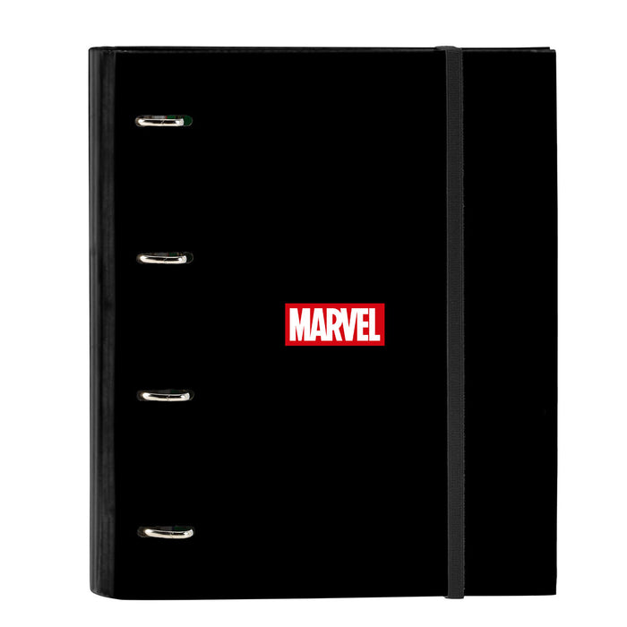 Папка с пръстени Marvel Черен (27 x 32 x 3.5 cm)