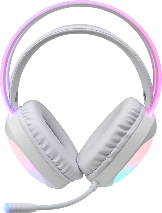 Гейминг слушалки с микрофон Marvo - HG8959 Lumi 40, PC, бели