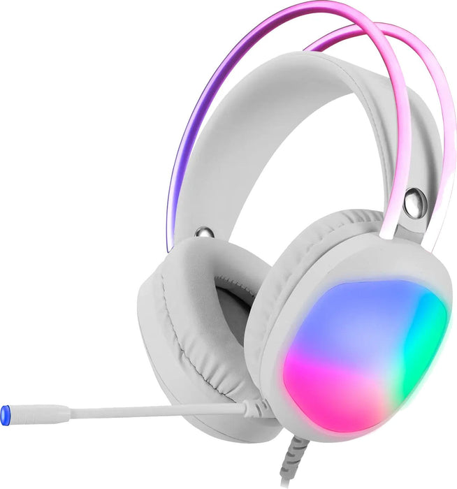 Гейминг слушалки с микрофон Marvo - HG8959 Lumi 40, PC, бели