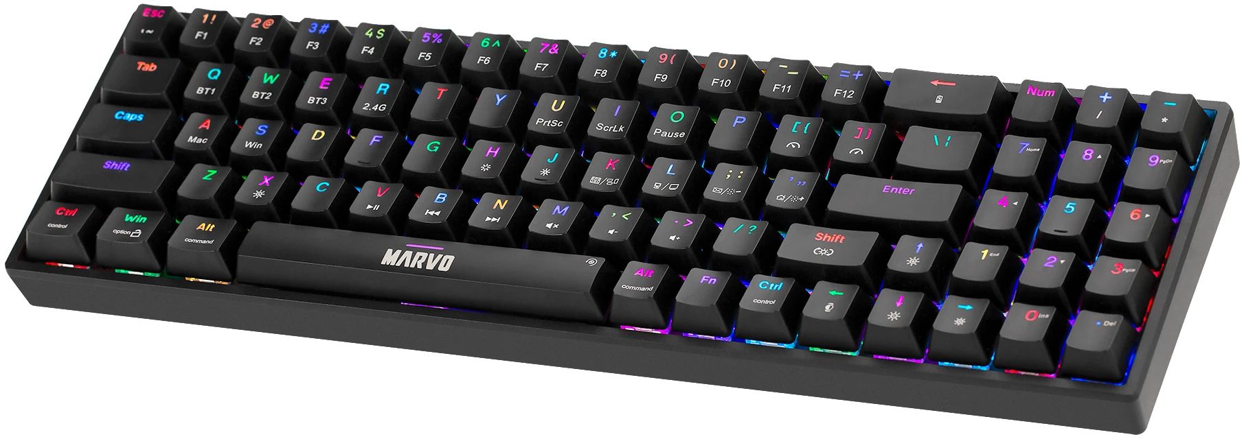 Механична клавиатура Marvo - KG956WShogo 78W, безжична, Marvo switch, черна