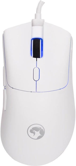 Гейминг мишка Marvo - Niro 40 G950 White, оптична, жична, бяла