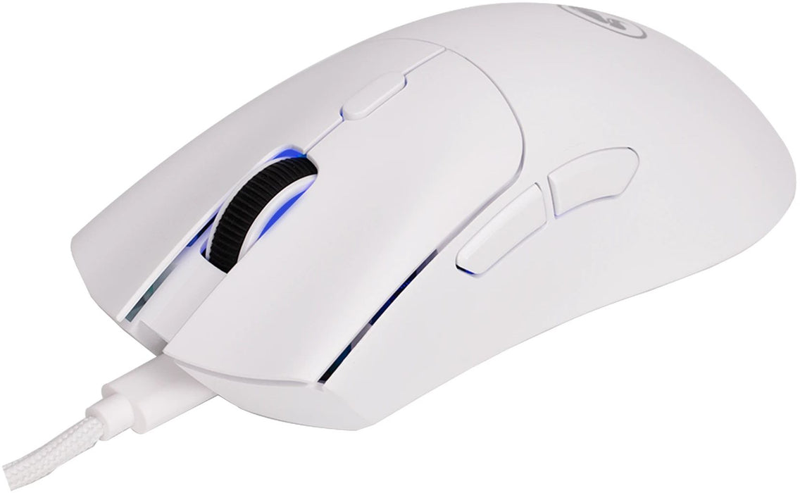 Гейминг мишка Marvo - Niro 40 G950 White, оптична, жична, бяла