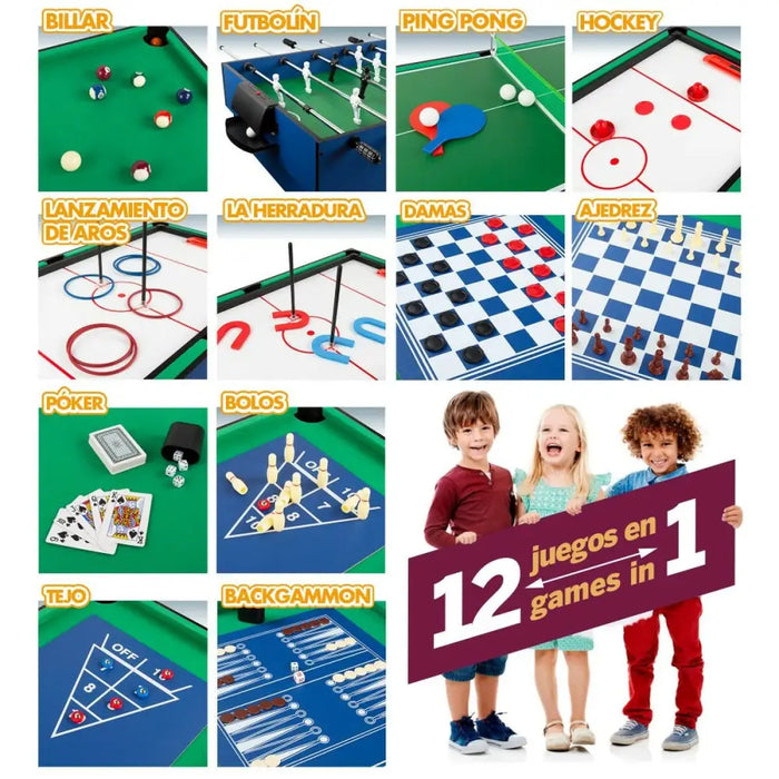 Маса за Много Игри CB Games 107 x 83,5 x 61 cm 12 в 1