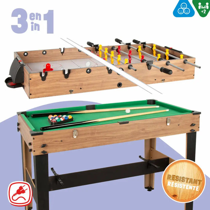 Маса за Много Игри CB Games 107 x 88 x 58 cm 3 в 1