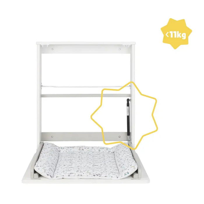 Маса за повиване Badabulle Plouf Компактен Стенен Сгъваем