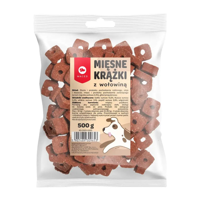 МАСЕД Месни шайби с телешко за куче- 500гр