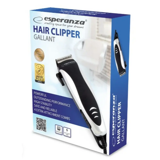 Машинка за подстригване Esperanza EBC005 Черна Бяла