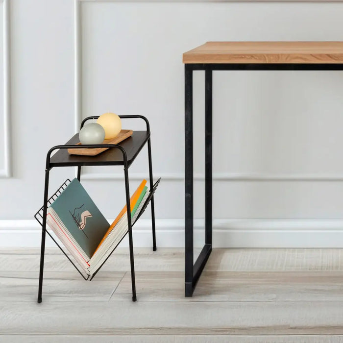 Масичка-поставка за списания Max Home Желязо Дървен MDF (4
