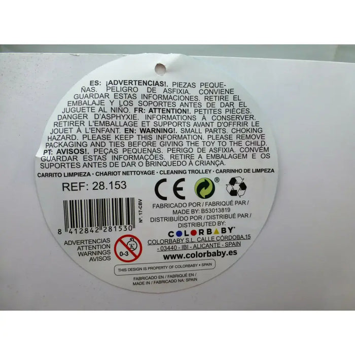 Масичка за Почистване с Аксесоари Colorbaby 5 Части Играчка