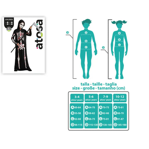 Маскировъчен костюм за деца Скелет Halloween