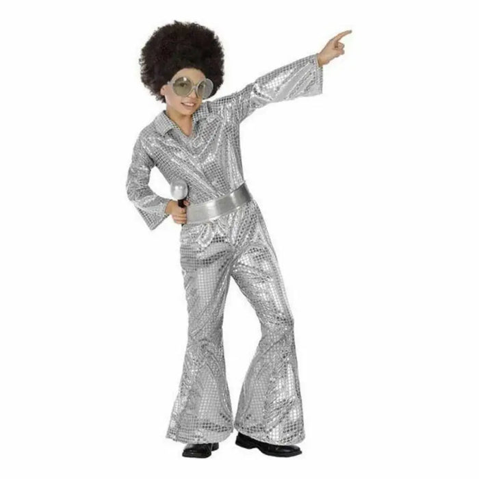 Маскировъчен костюм за деца Disco Сребрист
