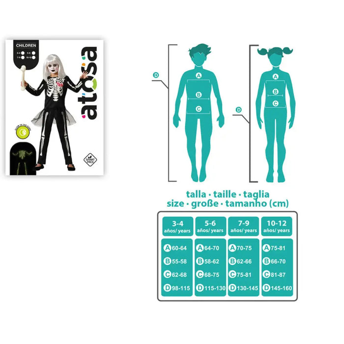 Маскировъчен костюм за деца Скелет