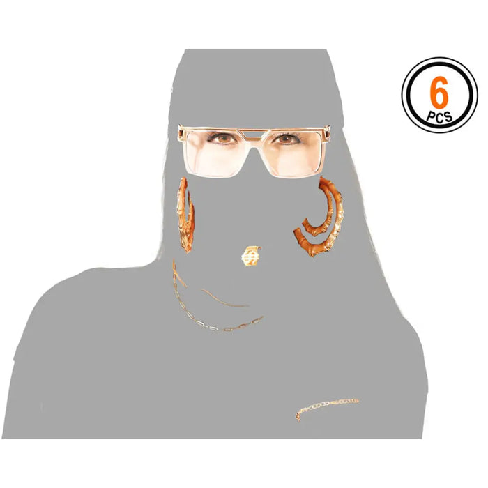 Маскировъчен костюм за възрастни Рап и хип хоп (5 броя)