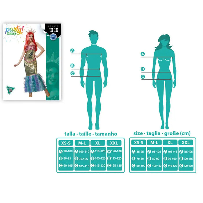 Маскировъчен костюм за възрастни Русалка