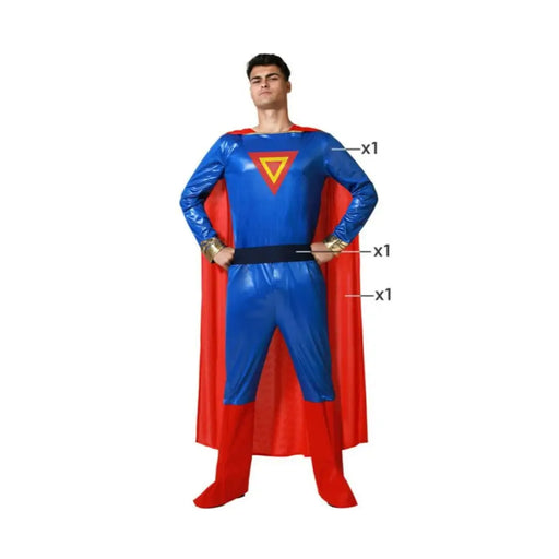 Маскировъчен костюм за възрастни Син Супергерой