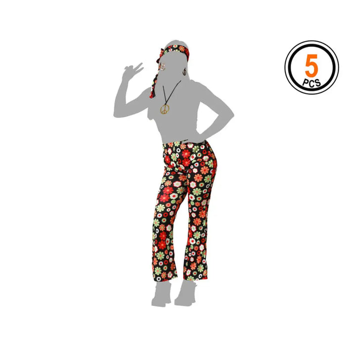 Маскировъчен костюм за възрастни Hippie (4 броя)