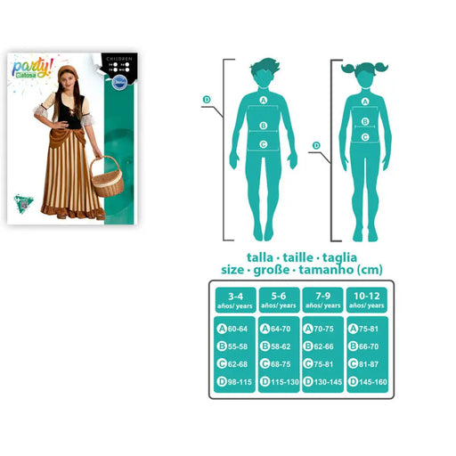 Маскировъчен костюм за деца Барманка 5-6 години
