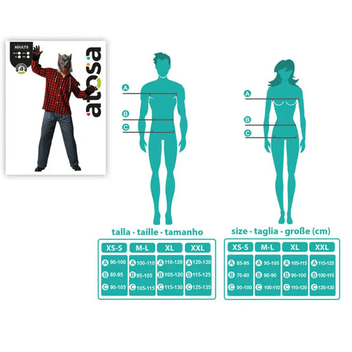 Маскировъчен костюм за възрастни Върколак Halloween