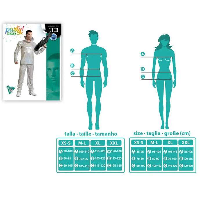 Маскировъчен костюм за възрастни Бял