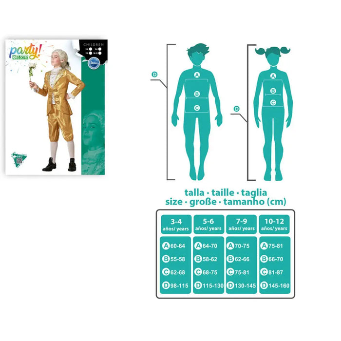 Маскировъчен костюм за деца Куртизан 3-4 години