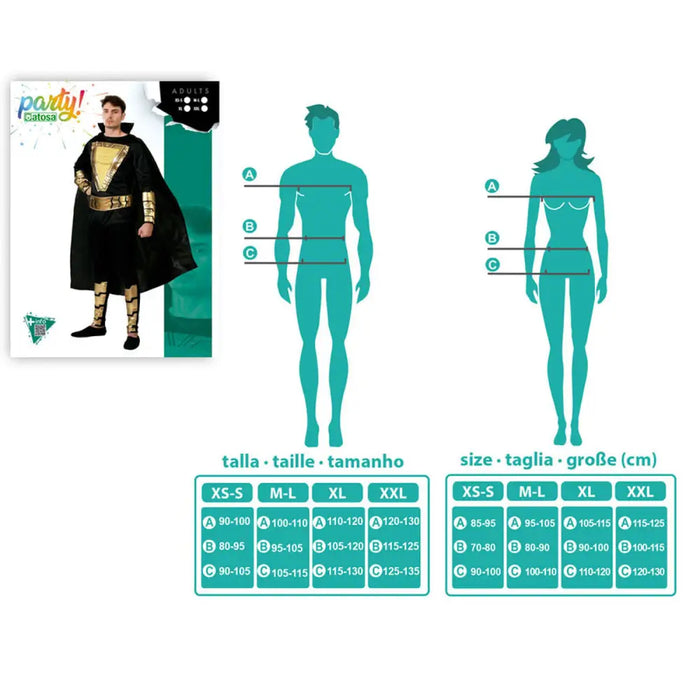 Маскировъчен костюм за възрастни Черен Герой от комикс